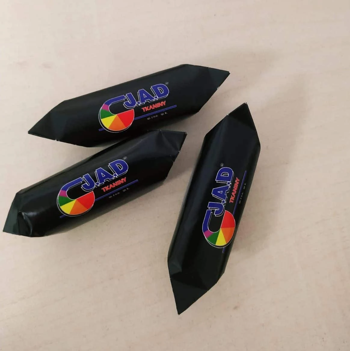 krówki reklamowe dla JAD Tkaniny