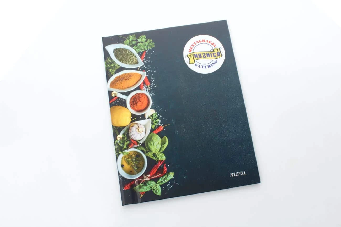 etui na menu dla restauracji restauracji Kuźnica