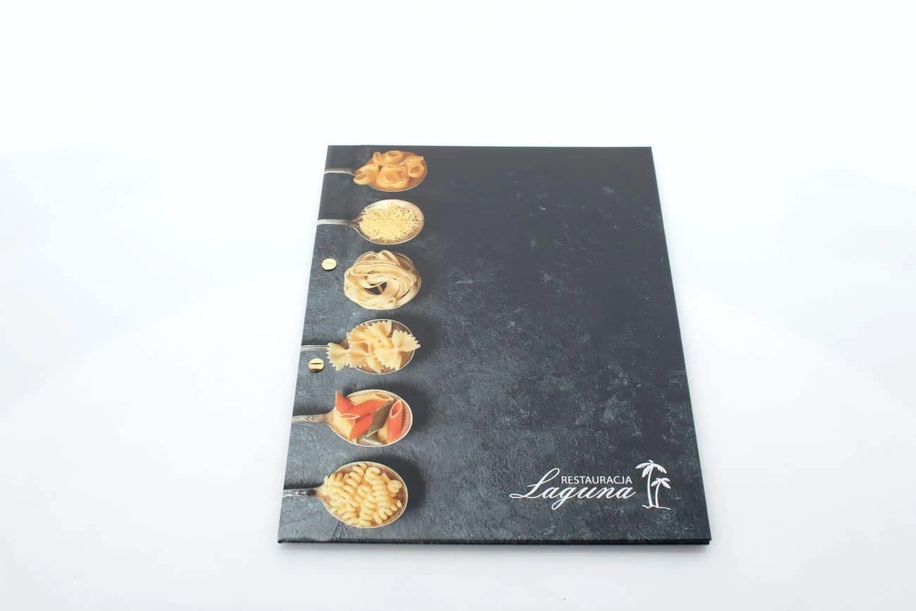 etui na karty menu dla restauracji Laguna