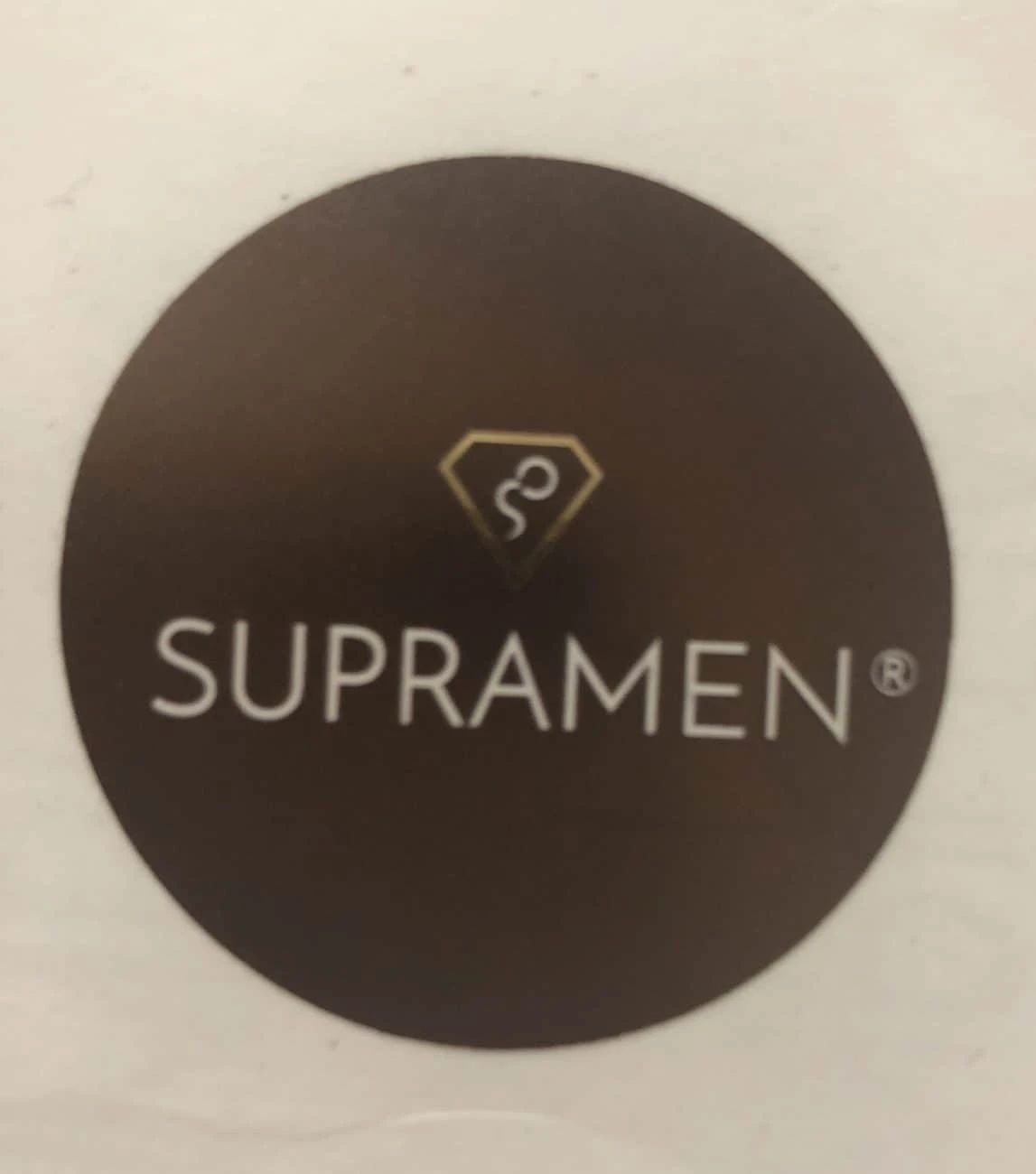 naklejki okrągłe z logo Supramen