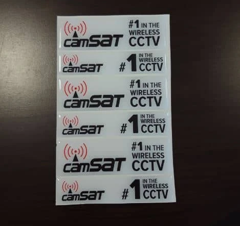 naklejki wypukłej 3d z logo camsat