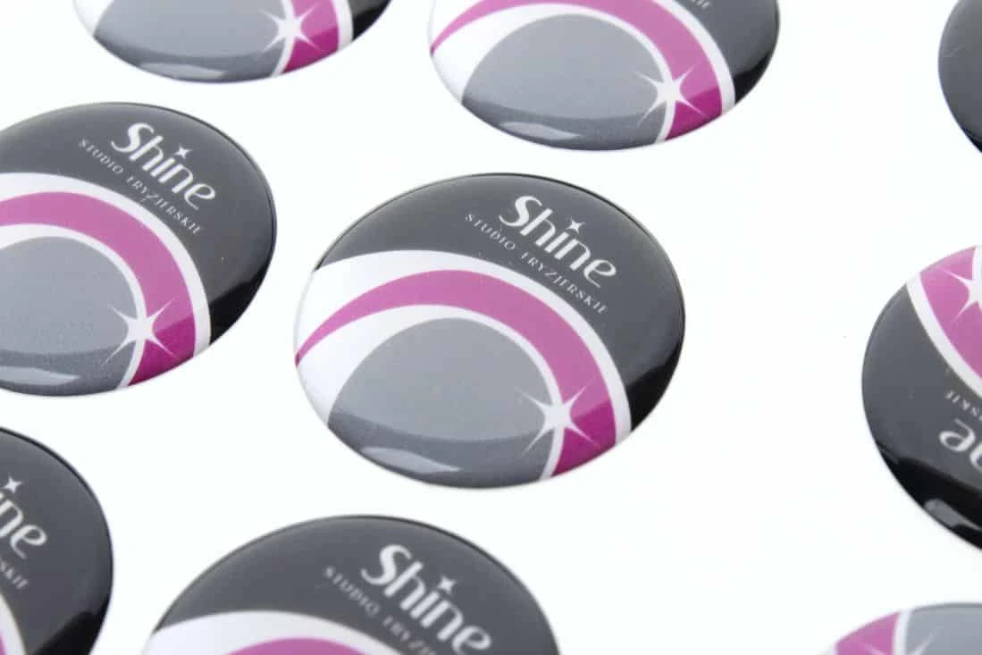 realizacja na naklejki żywiczne dla firmy Shine