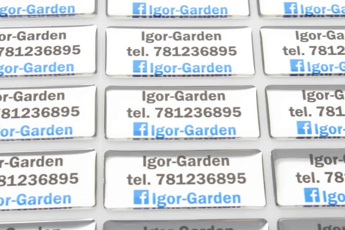 zdjęcie naklejek srebrnych dla Igor-Garden