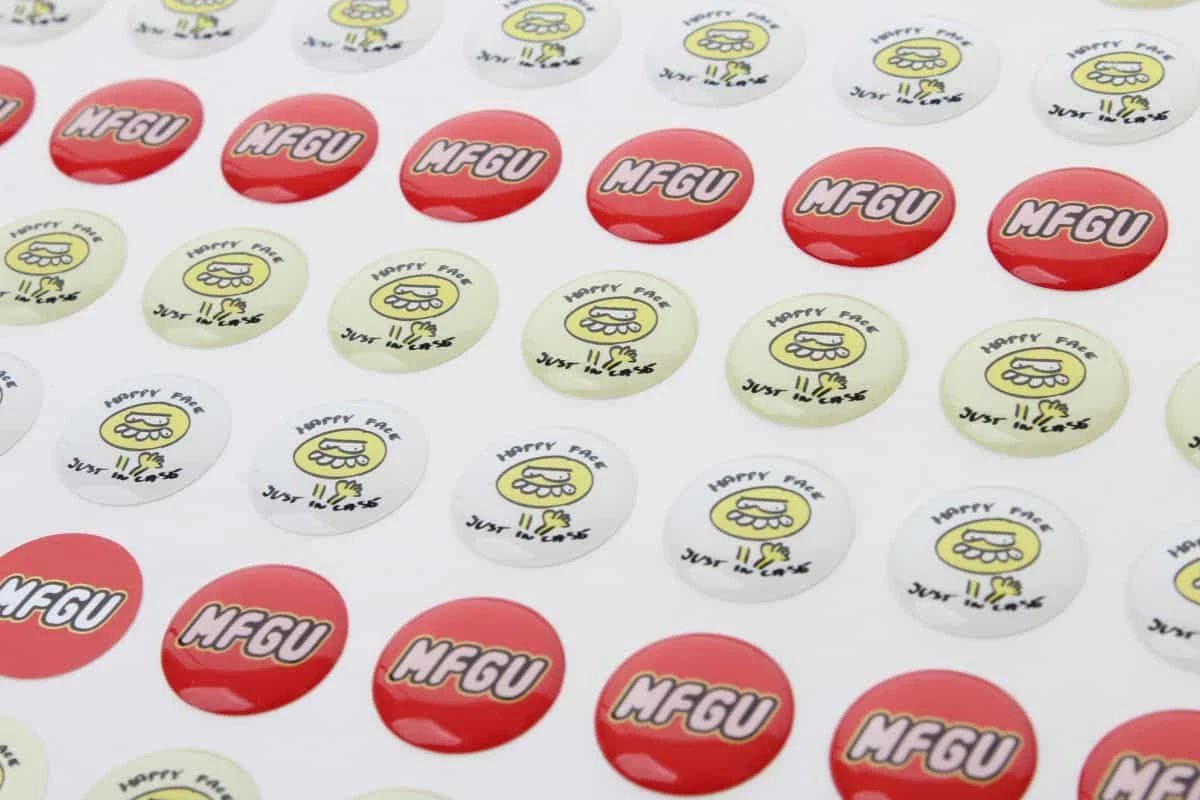 zdjęcie naklejek wypukłe dla z logo MFGU