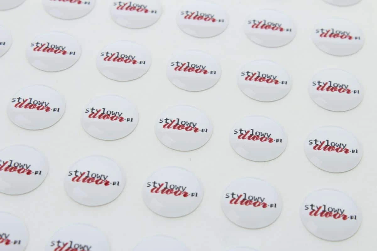 realizacja na naklejki okrągłe dla firmy stylowydwor.pl