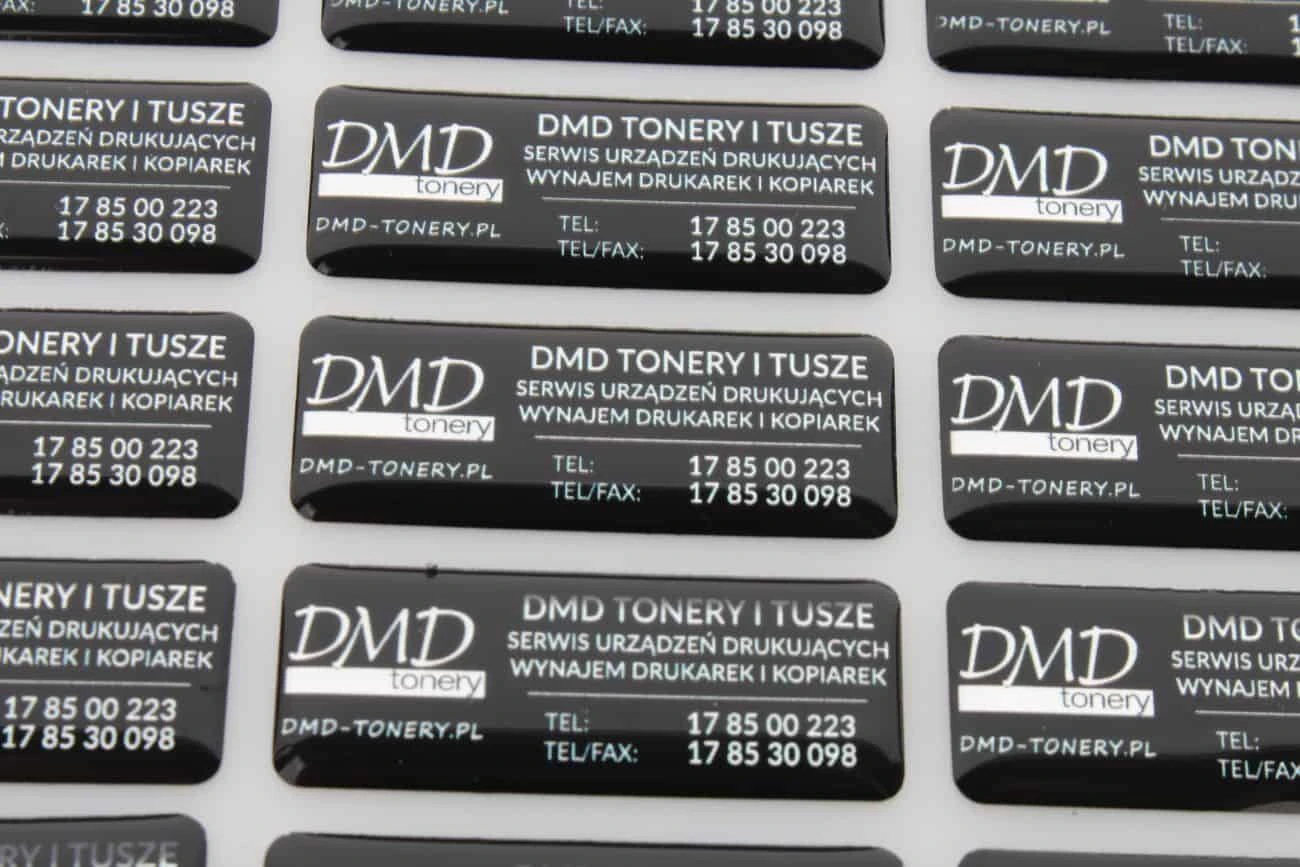 Naklejki reklamowe 3d dla DMD tonery