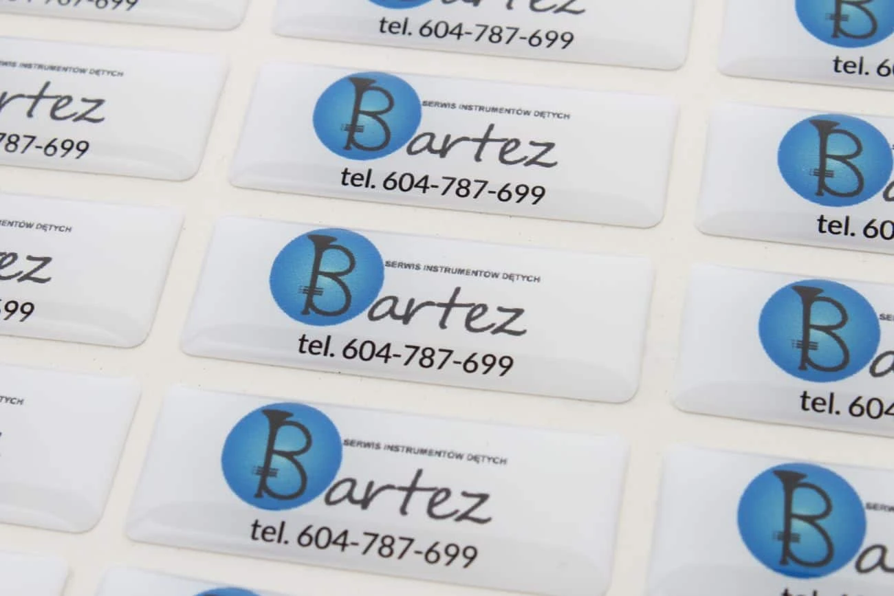 naklejki wypukłe dla firmy Bartez