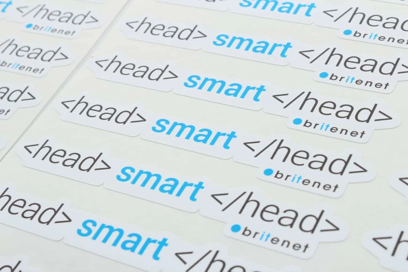 naklejki reklamowe dla firmy britenet