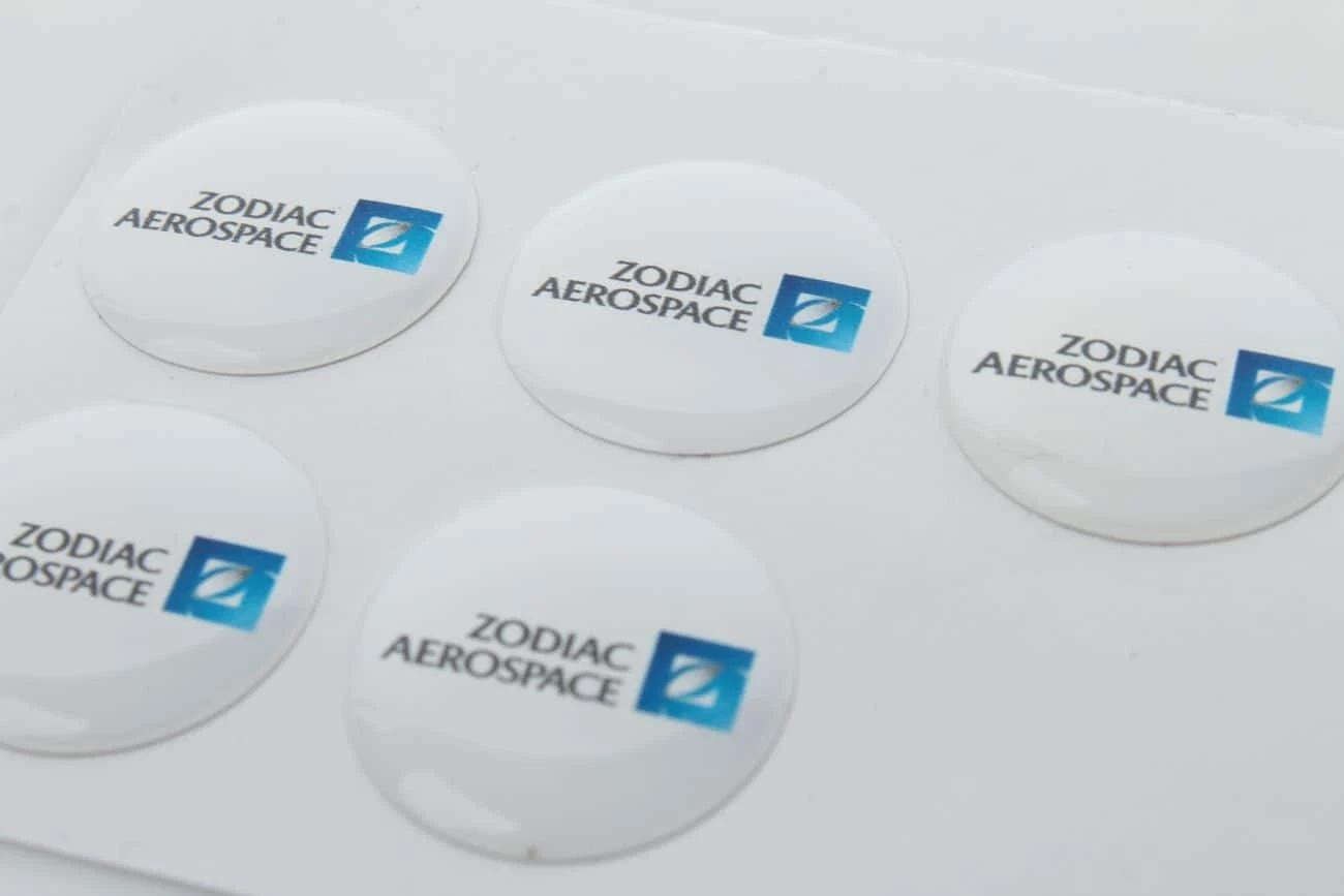 naklejki okrągłe wypukłe Zodiac Aerospace