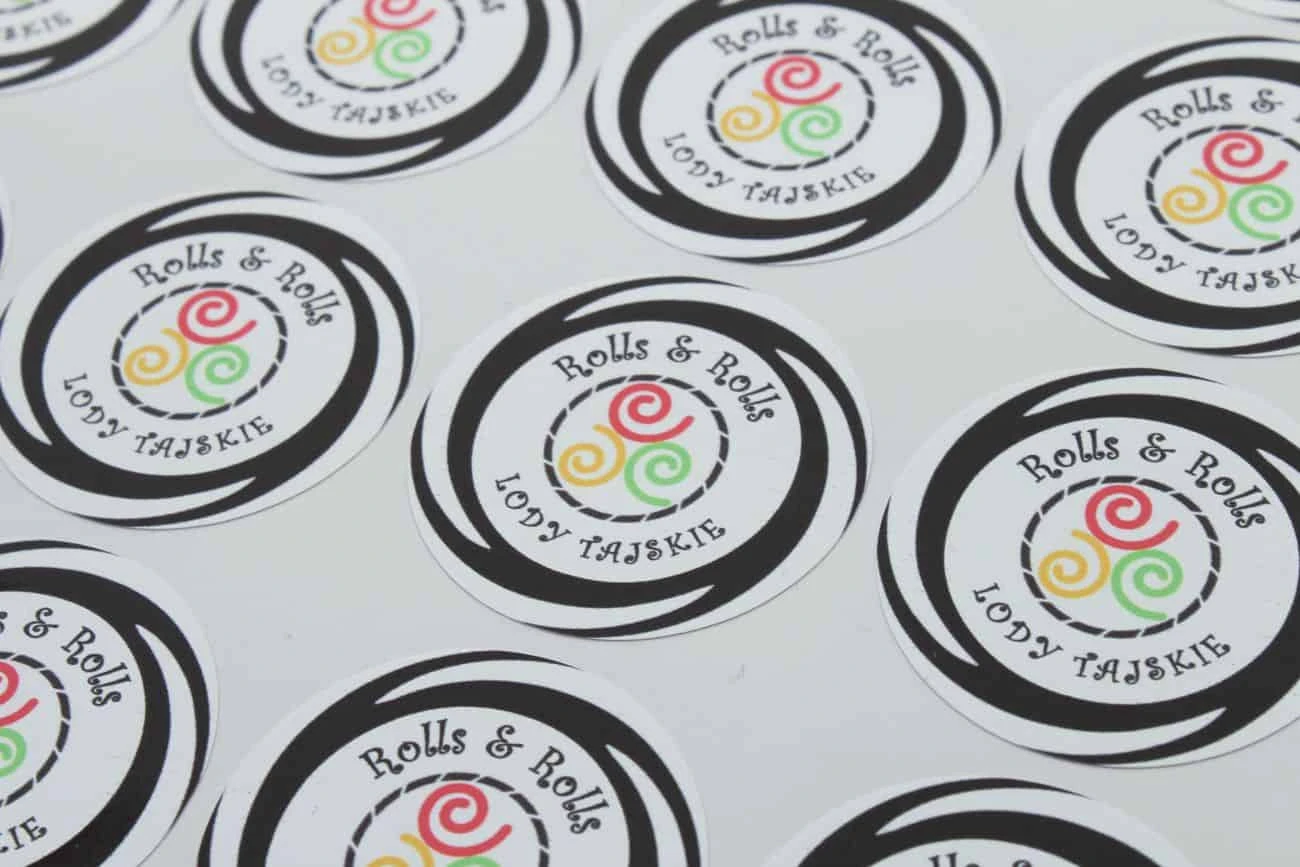 naklejki firmowe dla lody tajskie Rolls rolls