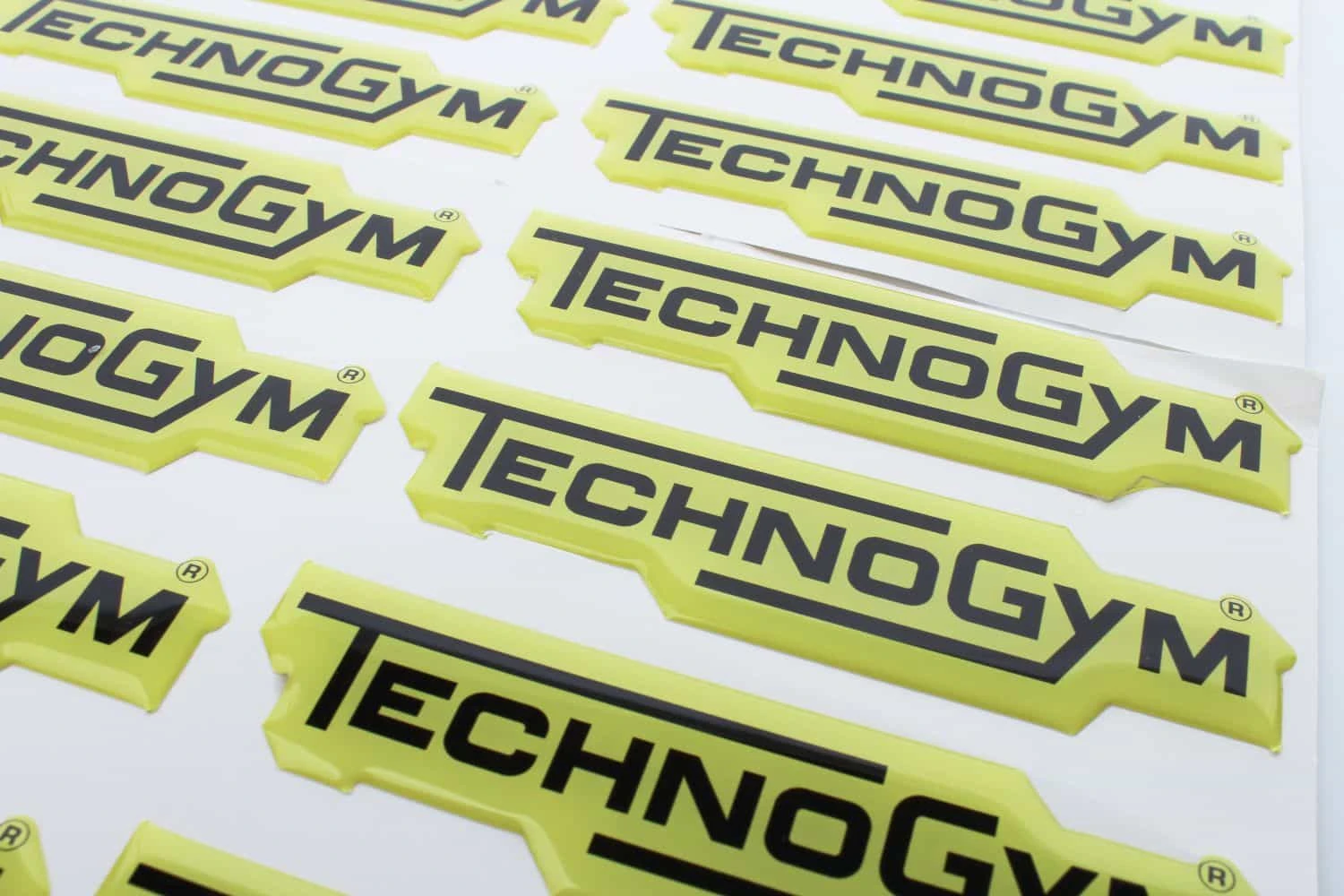 naklejki wypukłe dla TechnoGym