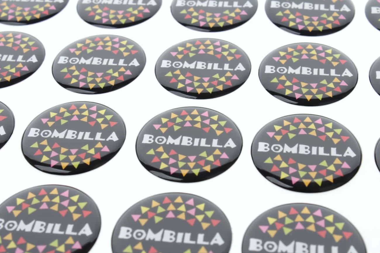 naklejki wypukłe okrągłe bombilla