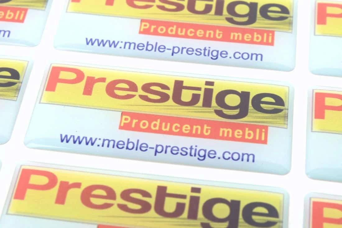 zdjęcie z realizacji na naklejki wypukłe dla marki Prestige