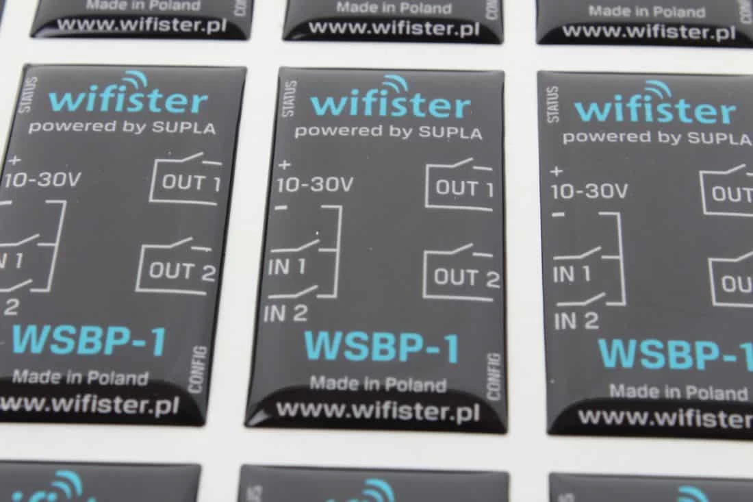 realizacja na naklejki wypukłe dla marki wifister