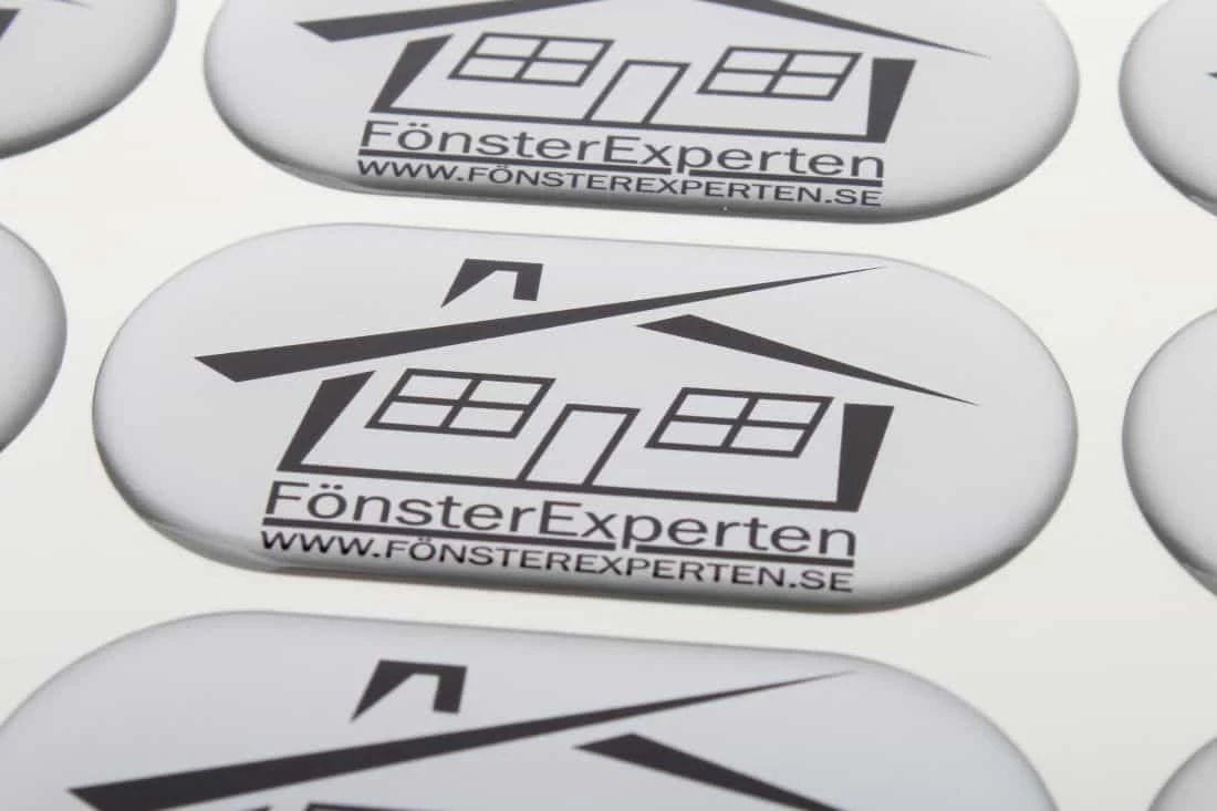 realizacja na naklejki wypukłe dla firmy fonsterexperten