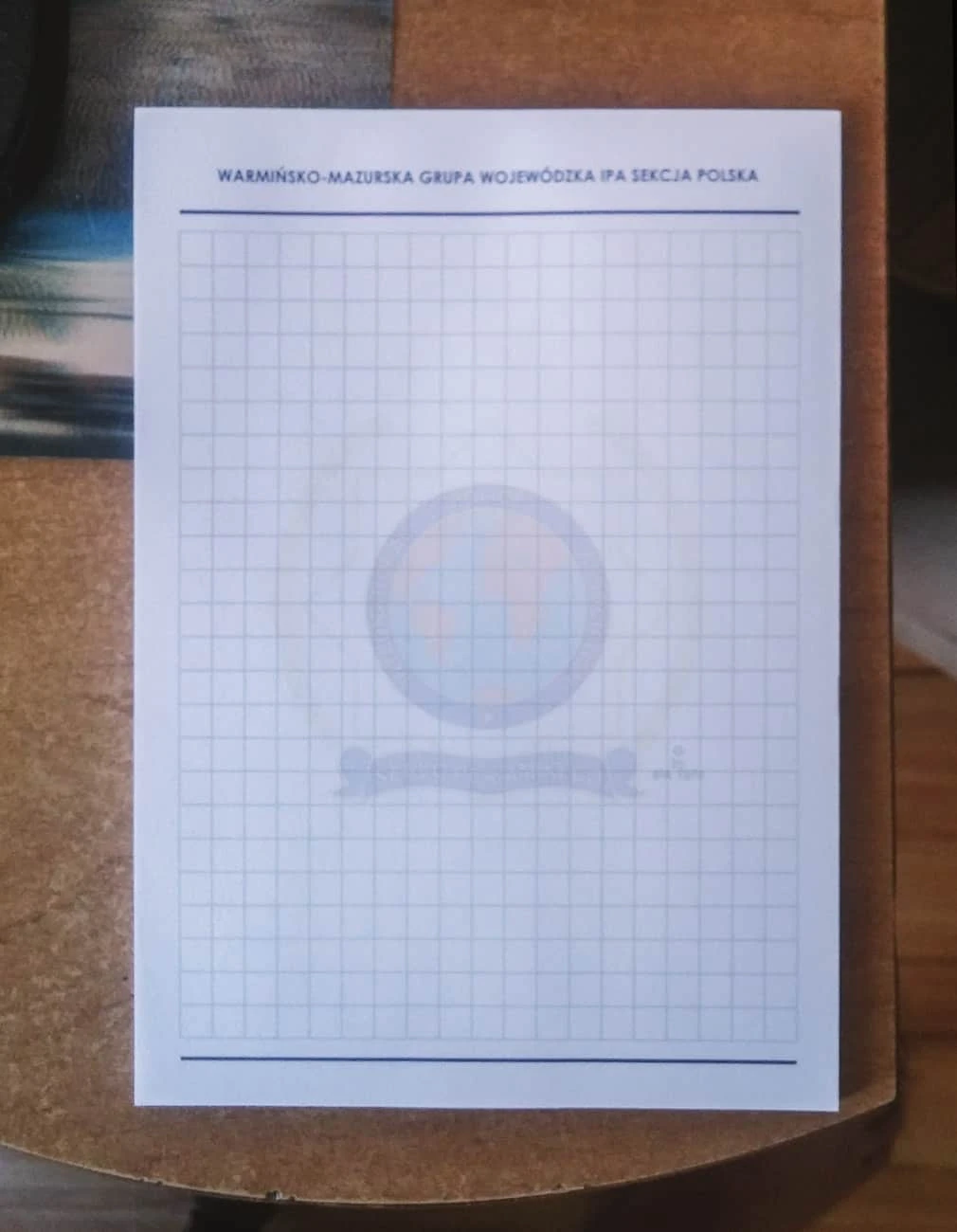 notesy z drukiem logo IPA Sekcji Polskiej