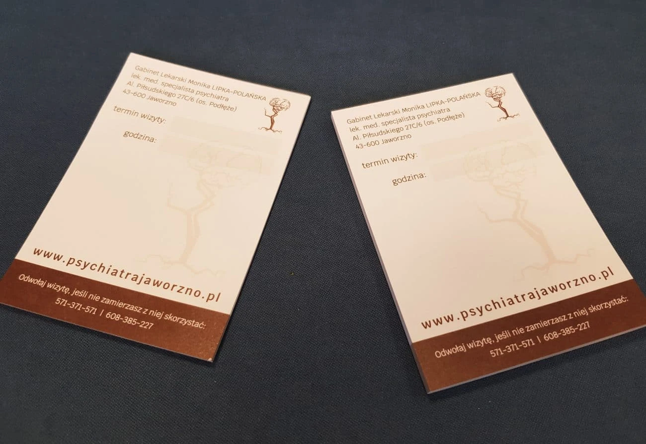 terminarzyk z nadrukiem dla psychiatrajaworzno
