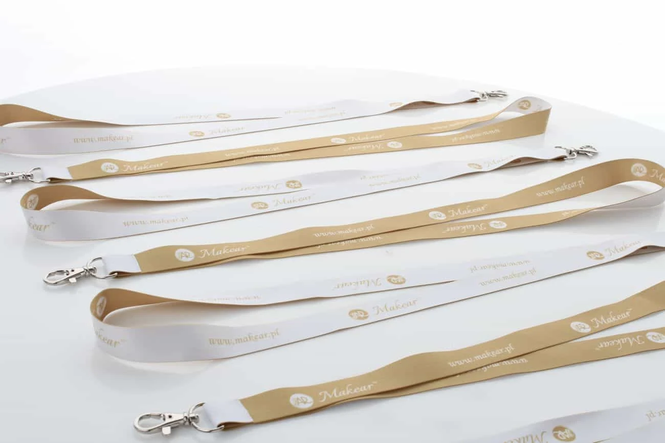 smycze z nadrukiem logo Makear