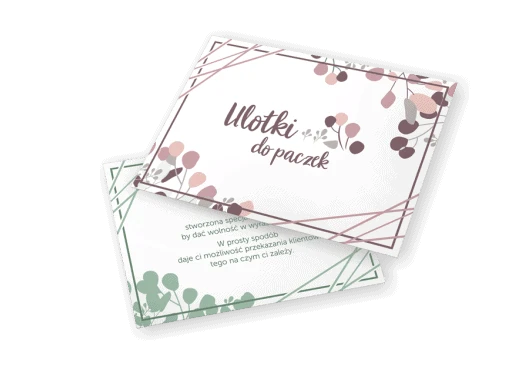 ikonka na ulotki do paczek z podziękowaniem