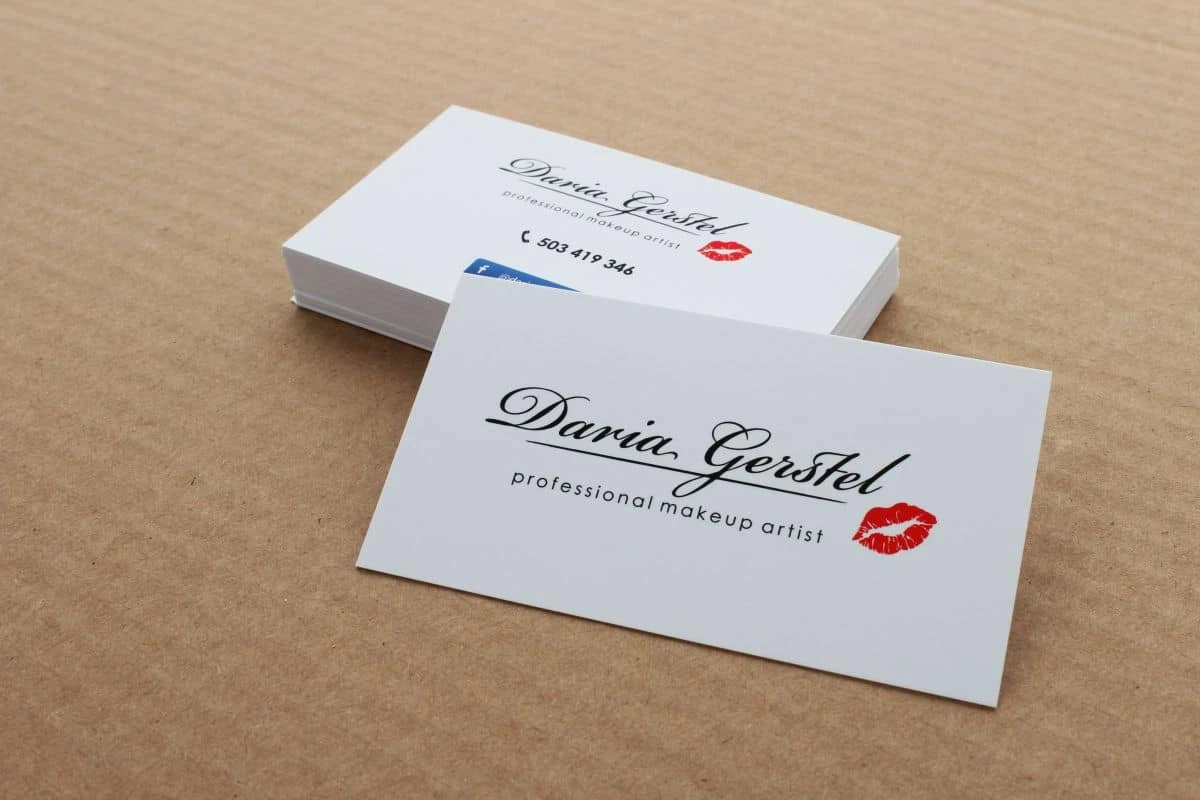 wizytówki z lakierem wybiórczym dla Daria Gerstel