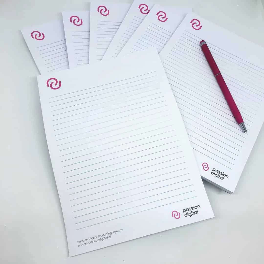 notesy reklamowe a5 z logo passion digital